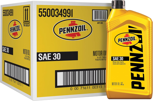 Motor Oil SAE 30 Motor Oil, 1 Quart (6 Pack)