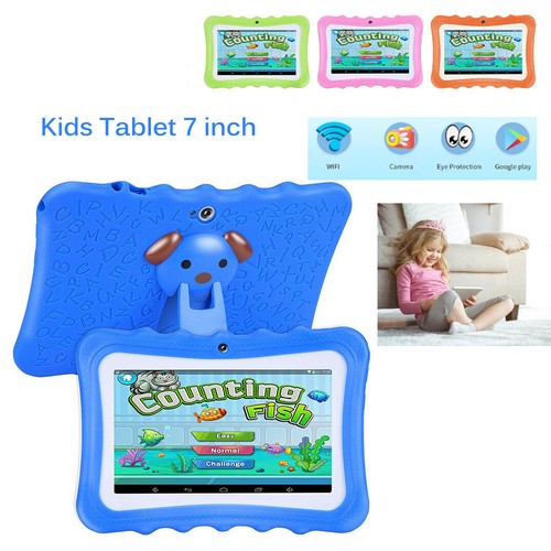 7" Kids Tablet WiFi Bluetooth Dual Camera Educationl Games Touch Screen Tablet - Picture 1 of 30