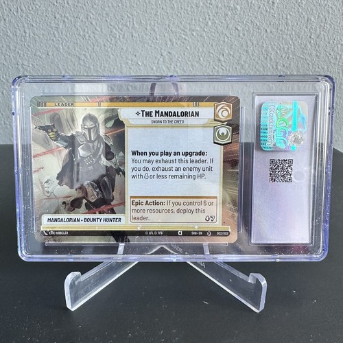 2024 Star Wars Unlimited TCG The Mandalorian #002 Prerelease Promo SOTG CGC 8.5 - Picture 2 of 2