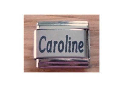 Italienischer Charm 9 mm klassische Größe Namen Name Caroline