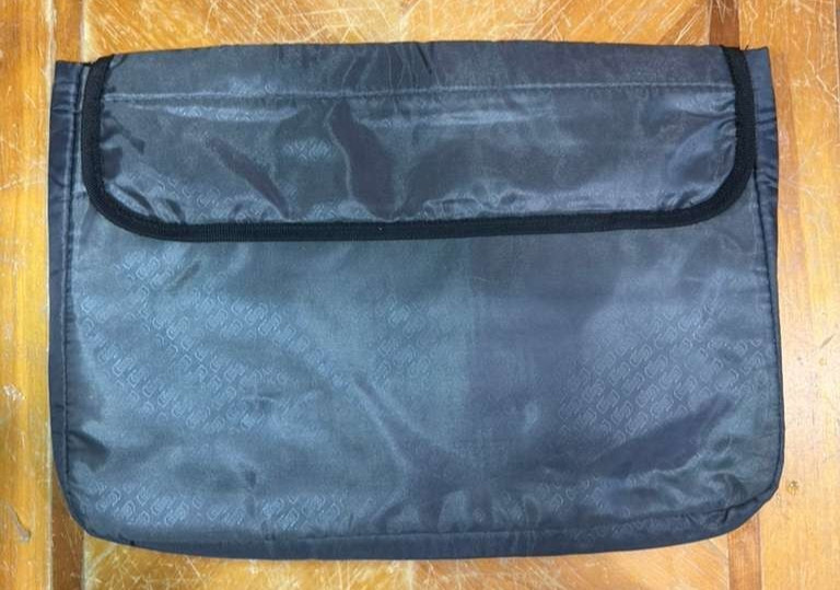 Gray Patterned Laptop Sleeve Case - Padded Protective Notebook Bag - Slim Design