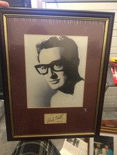 Buddy Holly signed Lubbock memorabilia, job lot