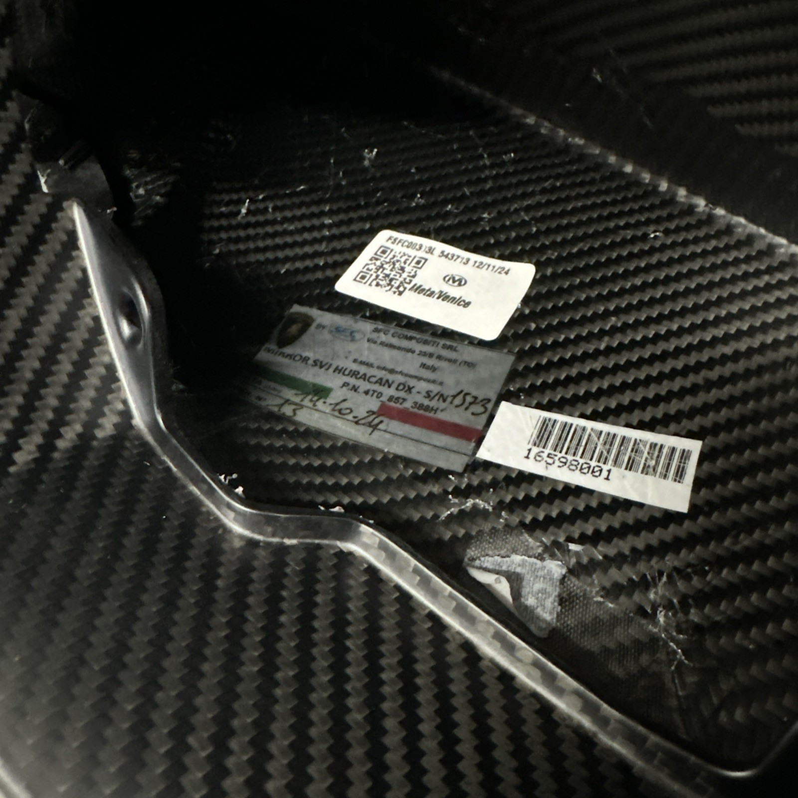 Lamborghini Huracan, STO, Sterrato, 4T0898820K - CFK Mirror Cap Kit Carbon Matt