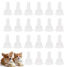 40 Pack Kitten Bottle Nipples, Silicone Pet Nursing Nipples Replacement Pacifier