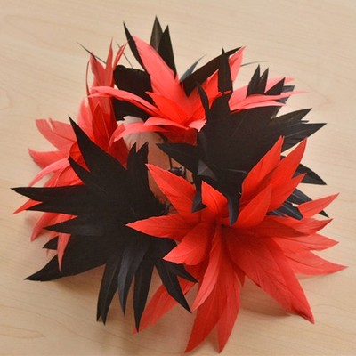 2 Farben Federn Blume individuell Gans Basteln Federn für Millinery 