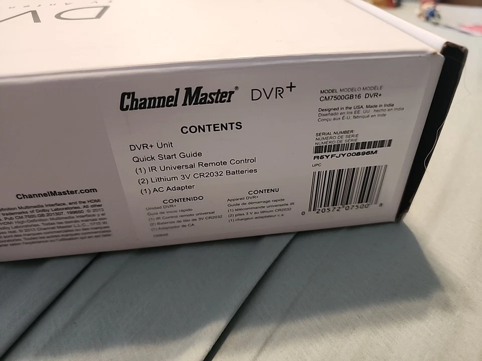 Channel Master DVR+ CM-7500GB16 HD Antenna DVR Recorder Open Box Tested - Image 3 of 4