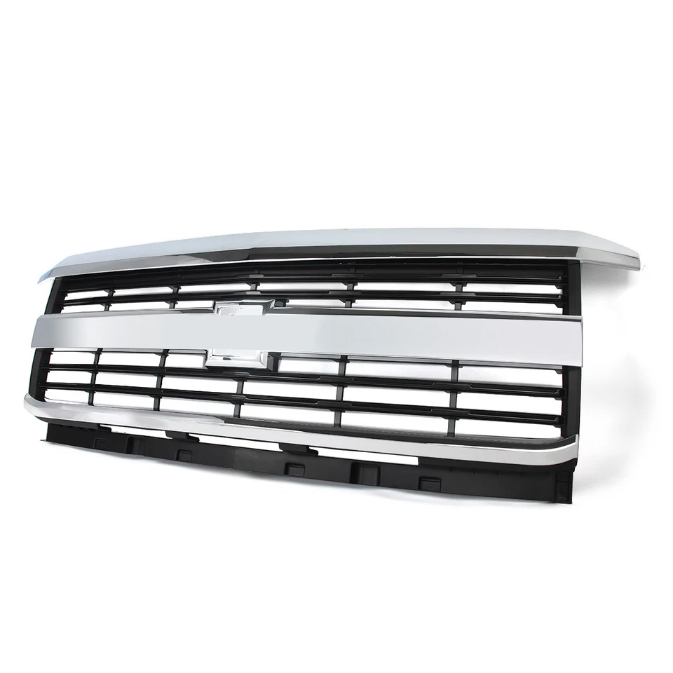 ront Upper Grille Assembly Chrome For Chevy Silverado 2500 HD 3500 HD 2015-2019 Foto 4 de 4