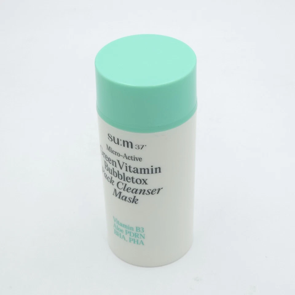 SU:M37 Micro Active Green Vitamin Bubbletox Pack Cleanser Mask 100ml K-Beauty - Image 3 of 4