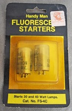 Vintage Handy Man Regent FS-4C Fluorescent Starters New in Package 30W & 40W