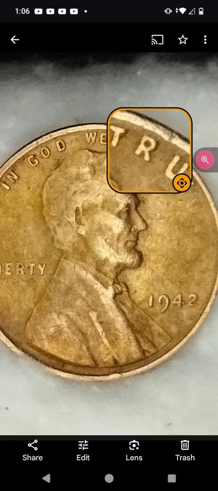 1942 P DDO-WDDO-1 (Wexlers), Lincoln Wheat Cent~GOLD TONING!!Beautiful Coin - Image 3 of 4
