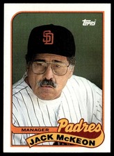 1989 Topps Jack McKeon San Diego Padres #624