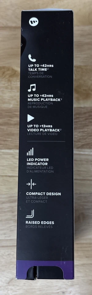 Mophie Juice Pack Slim Protective Battery Case for iPhone 15 Pro, Black, NEW - Image 3 of 3