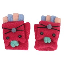 1 Pair Gloves Kids Warm Gloves Knitted Outdoor for Girls children gloves