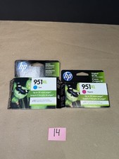 2 PACK HP Original 951XL Magenta and Cyan Ink Magenta EXP.Dec-2022 Sep 2020