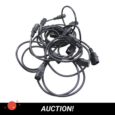 11x QIAOPU C13 TO C14 1M POWERCORD Power Cord (AC) Cable for Server
