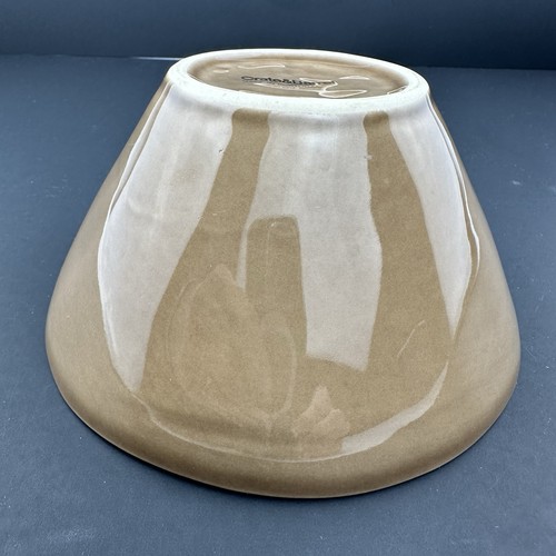 Crate & Barrel MARIN Taupe Cereal / Rice Bowl Coupe Style Tan Superior Condition - Picture 10 of 14
