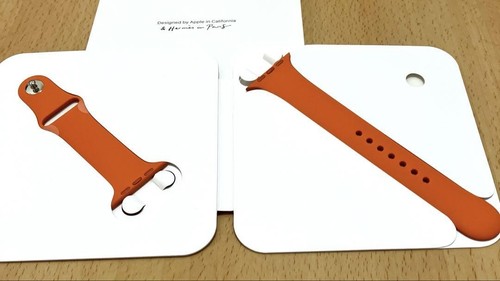 Hermes Orange Rubber Sport Band for Apple Watch 42mm Compatible Stylish