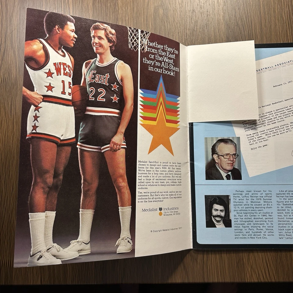 1977 NBA All-Star Game Magazine Program Vtg 27th Annual Milwaukee Collectible - Image 4 of 4