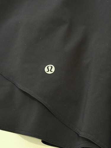 Lululemon Court Rival High Rise Skirt Skort Black Women Size 10 Long - Picture 3 of 8
