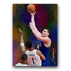 Nikola Jokic #2 Art Card Limited 41/50 Edward Vela Signed (Denver Nuggets)