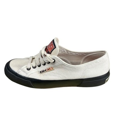 British Knights BK White Canvas Sneakers Mens Size 8 Low Top