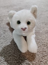 Russ Yomiko Classics "Christine" Plush White Cat Kitten Soft Beanie Toy 20 cm 8"