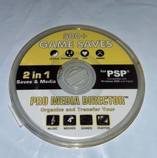 SONY PSP Pro Media Director 500 Game Saves Disc 2-in-1 for PSP Saves  Backup