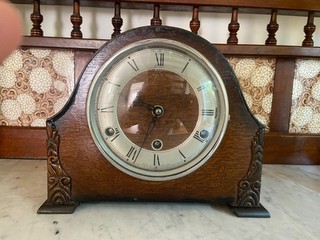 English Westminster Chime Mantle Clock from the 1950s
