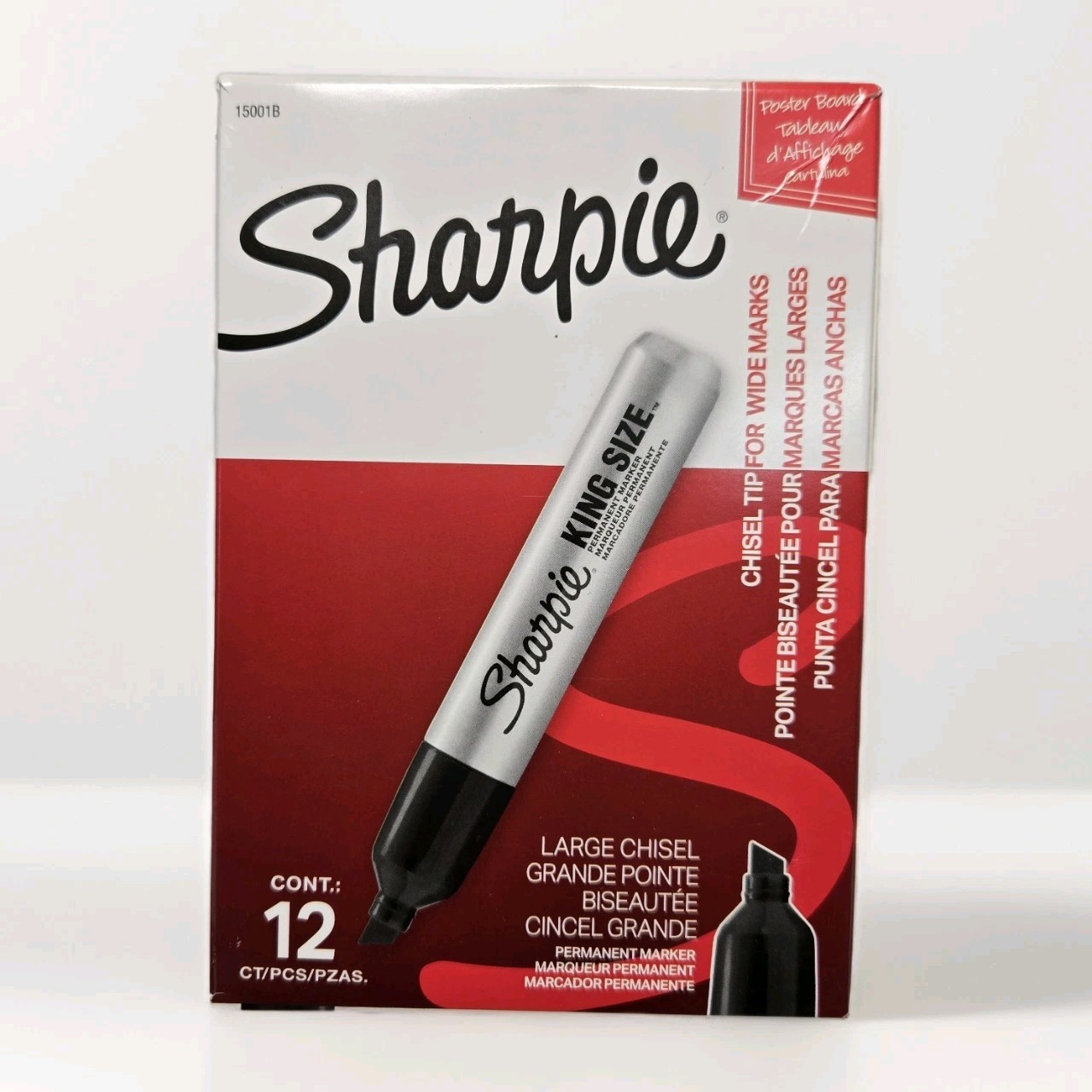 - Sharpie King Size Large Chisel Tip Permanent Markers New