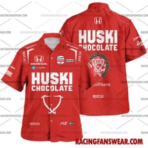 Marcus Ericsson IndyCar Racing 2021 Hawaiian Polo Shirts