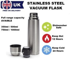 1L Stainless Steel Water Flask Vacuum Insulated Lid Cup Thermos Double Wall Mug