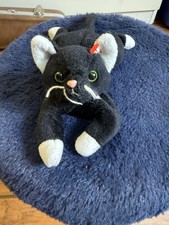 Ty Beanie Babies Black Plush Cat - FBA 4004