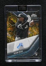 2023 Chrome Black Gold Mini-Diamond Refractor /50 Oscar Colas Rookie Auto RC