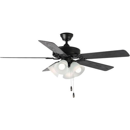 Maxim Lighting 89907FTBKWP Basic-Max Indoor Ceiling Fan Black/Walnut/Pecan