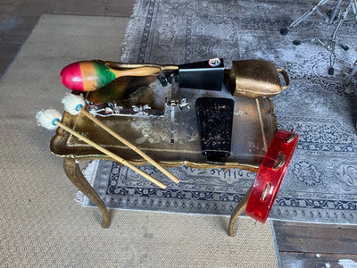 Schlagzeug Rhytmus Spezialzubehör (Kuhglocken, Cowbell, Shaker, Schetter)
