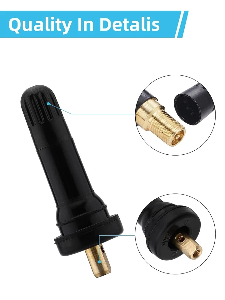 Vástago de válvula sensor de presión de neumáticos TPMS 17-20008 para Jeep Chevy Ford Dodge Subaru Foto 2 de 4