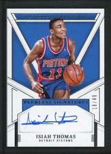 2024-25 ISIAH THOMAS 18/49 AUTO PANINI NATIONAL TREASURES PEERLESS SIGNATURES