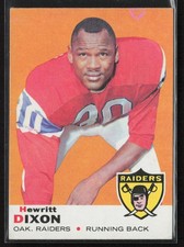 1969 Topps #98 Hewritt Dixon (GD-VG) (print mark and small crease)