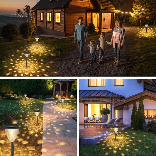 Solarleuchten Garten, 4er Set Solarlampen für Außen, LED Licht Solar Wegeleuchte - Bild 15 von 49