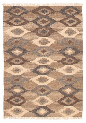 Vintage Hand Woven Area Rug 5'2'' x 7'9'' Traditional Wool Oriental Carpet