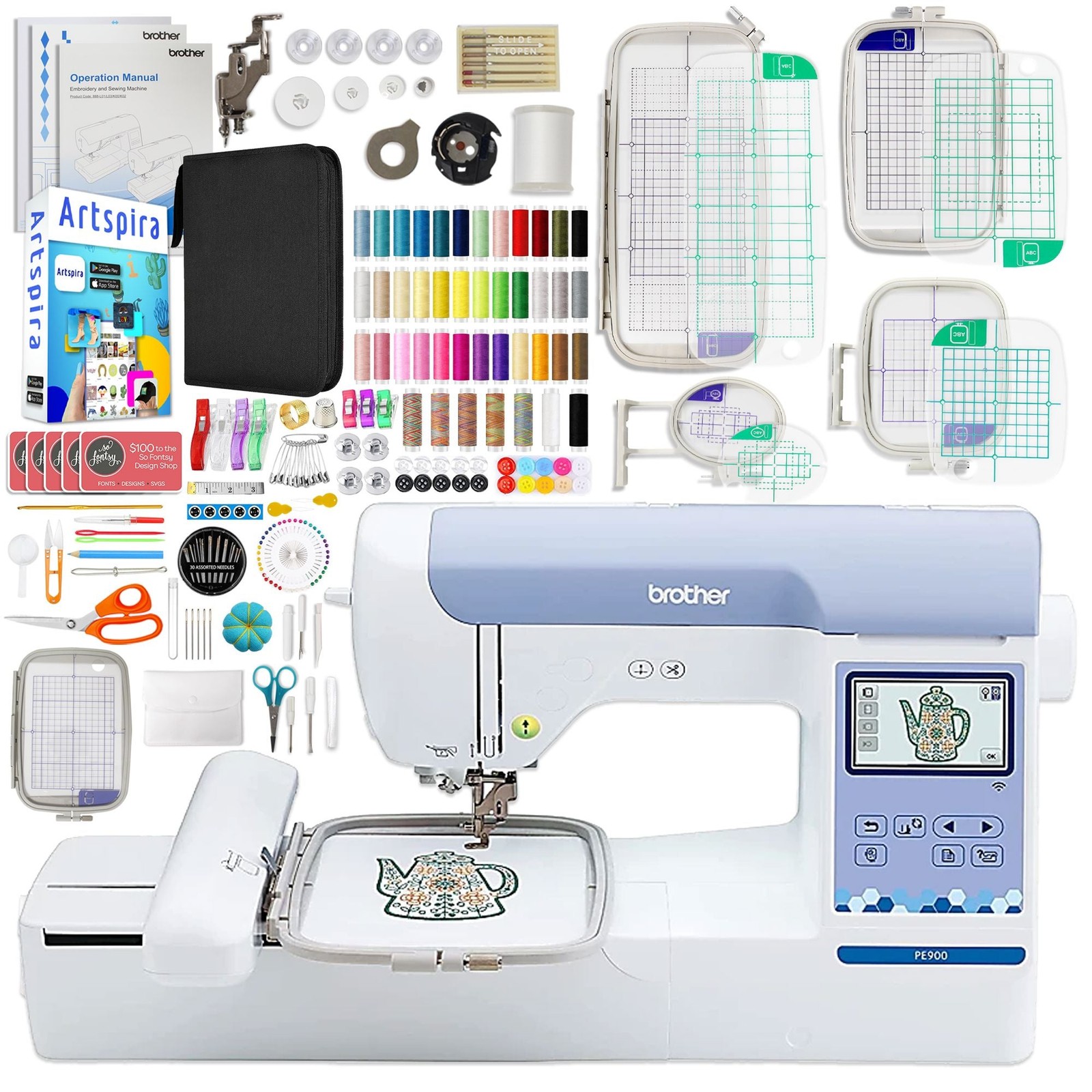 Machine With Deluxe Hoop Bundle