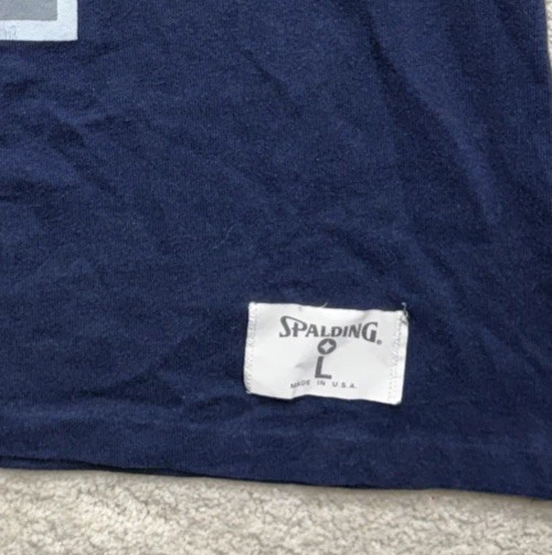 Camiseta Raglán Spalding De Colección Años 80 Ropa Deportiva Ropa De Colección Para Hombres LG Foto 3 de 4