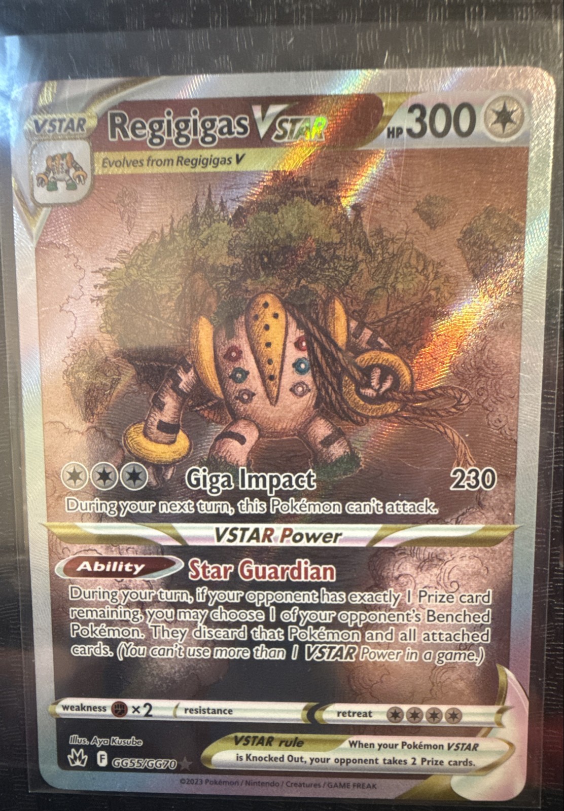 Regigigas VSTAR GG55/GG70 Crown Zenith: Galarian Gallery Holo