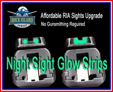 Rock Island Armory RIA 5.0 & 1911 Sight Upgrade NIGHT SIGHT GLOW STRIPS Free S&H