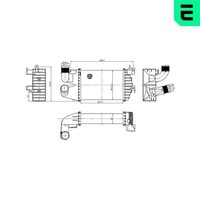 LadeluftküHler Era 672079 FüR Opel Astra A04 Gtc Family L70 Caravan Zafira A05
