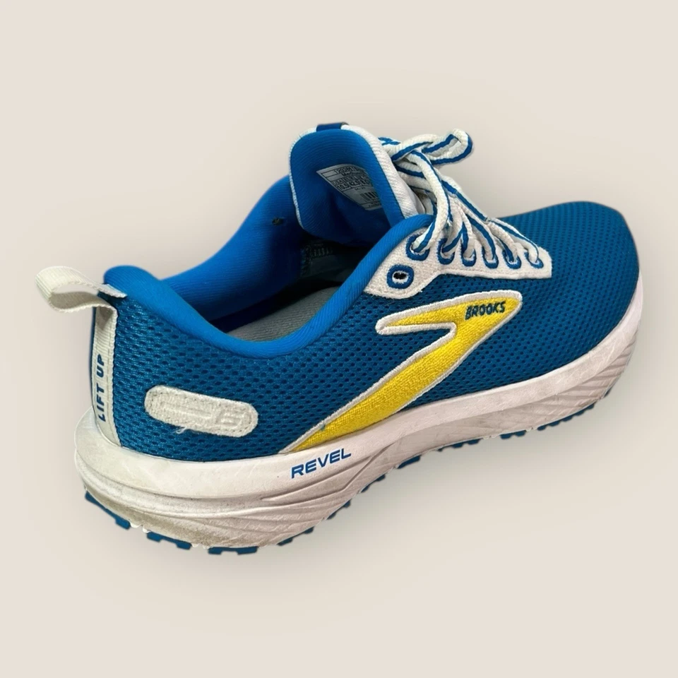 Zapatos para correr Brooks Revel 6 Energize neutros talla 10,5 medianos (B) azules/amarillos Foto 4 de 4
