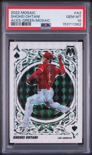 2022 Panini Mosaic Aces Shohei Ohtani #A2 PSA 10 Green Prizm Refractor
