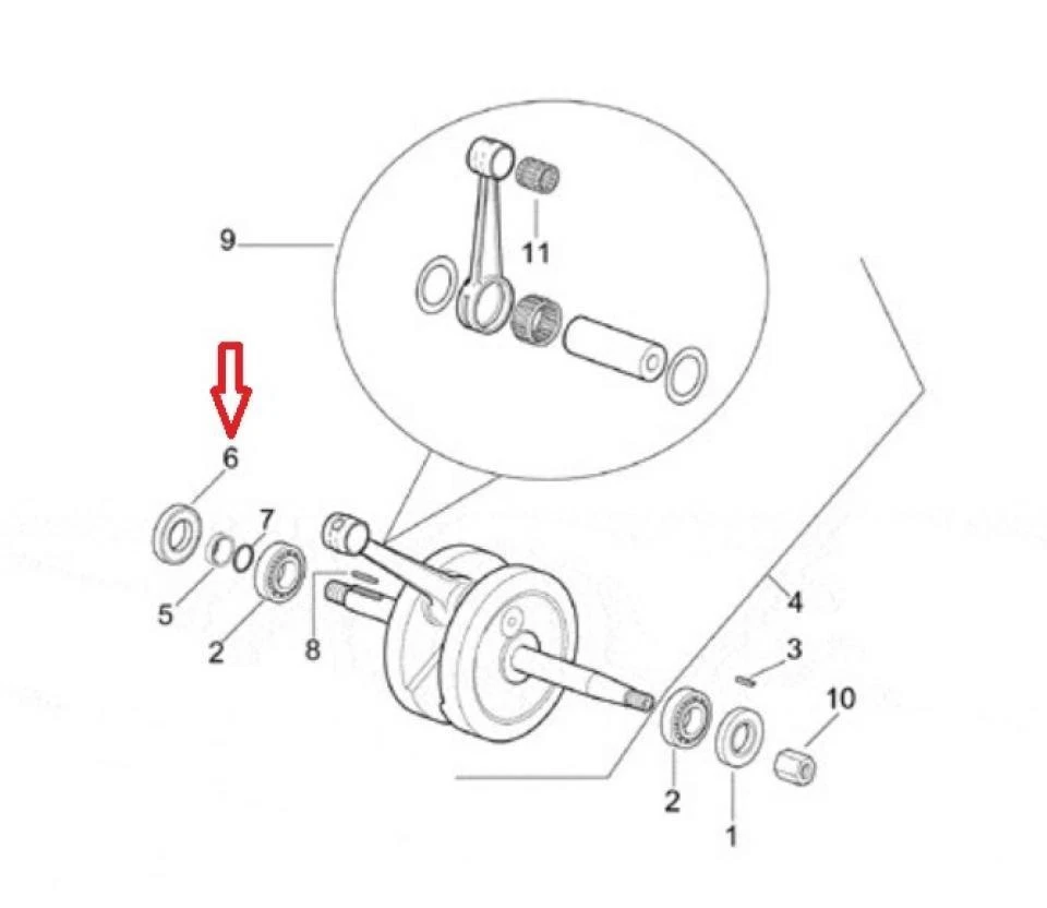 Segment De Piston RSM Pour Generic Trigger 50 - Neuf, Garantie 2 Ans, Référence 119329-8N