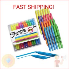 Sharpie Pocket Highlighters, Chisel Tip, Assorted Colors, 24 Count - Back to Sch