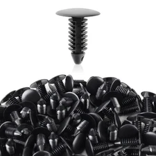 100Pcs 8mm Bumper Clips Auto Car Hole Plastic Rivets Fastener Retainer Clips ...